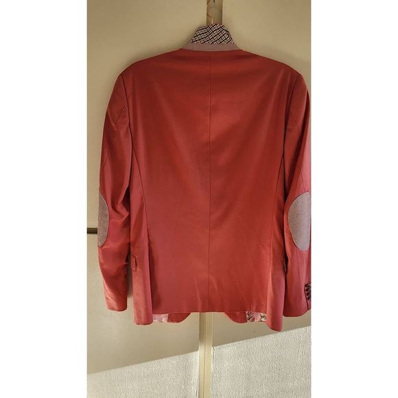 Paisley and Gray Coral SB Two Button Sportcoat w/Elbow Patches, Fully Lined, Cla - Picture 5 of 12